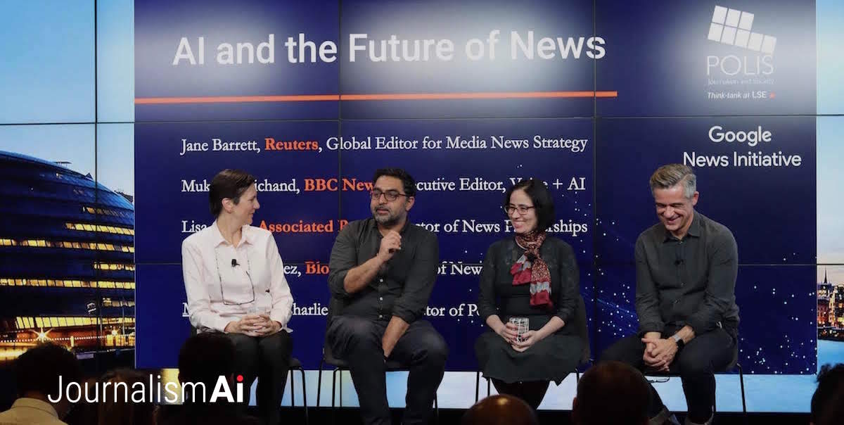  Videos of presentations and panels joined by our team. Watch for example  @CharlieBeckett talk about strategic investments in AI and  @xhgMattia join a panel about AI & the future of news: http://www.lse.ac.uk/media-and-communications/polis/JournalismAI/Events 4/  #JournalismAI