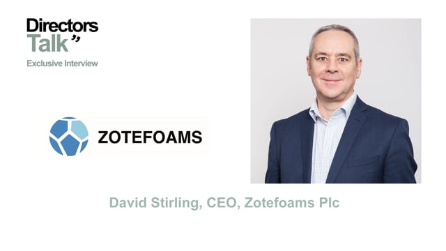 DirectorsTalk's tweet photo. CEO INTERVIEW: Zotefoams CEO David Stirling says ‘Performing well, in line with strategy’ - https://t.co/glc8jct6mf #ZTF @Zotefoams #cellularmaterials #polyolefin #AZOTE #ZOTEK #MuCell #ReZorce @IFCAdvisory https://t.co/1NbZ93ptCL