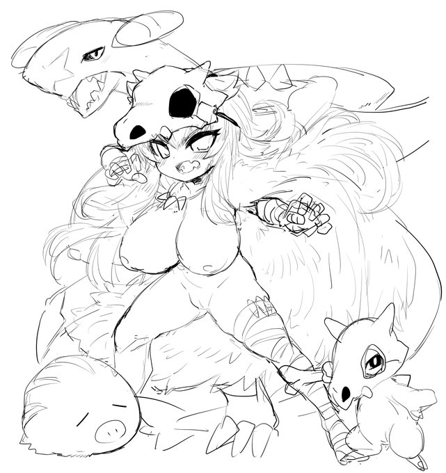 おれだって…おまたを隠すネタが無くなる時くらい…ある… #ロリ巨乳ジムリーダーズ 