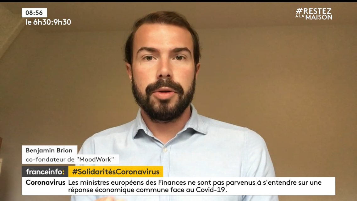 ▶️🖥💻📱La rubrique #SolidaritéCoronavirus avec <a href="/AlixDauge/">Alix Dauge</a> 

Ce mercredi, focus sur <a href="/mood_work/">Moodwork</a>, un outil digital pour accompagner les salariés dans leur qualité de vie au travail 

📍#franceinfo canal 27
#EtToutEstPlusClair