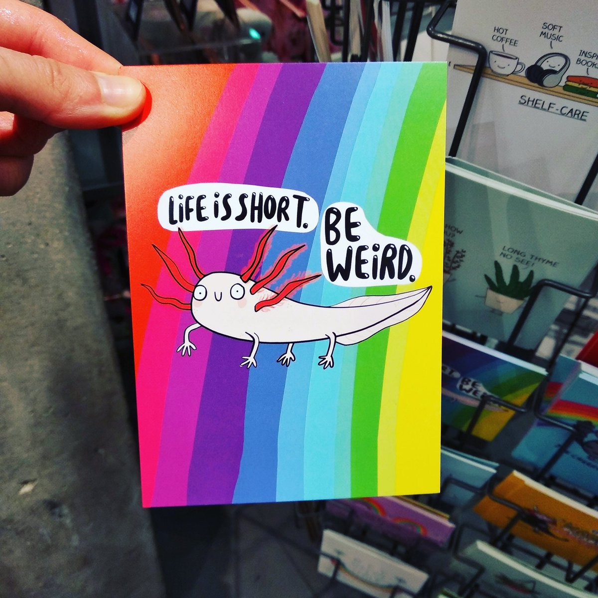 PopUpEngC's tweet photo. Stay weird!!✊🏽 Normality is boring😝
This card is from my trip to London just before the lockdown 😣... hopefully we will be able to travel again soon🙏
Have a great day darlings 😚
#popupenglish #learningenglishiscool #WhatsYourChallenge #Englishentiemposdelcoronavirus #zaragoza https://t.co/H3m6Enrmts