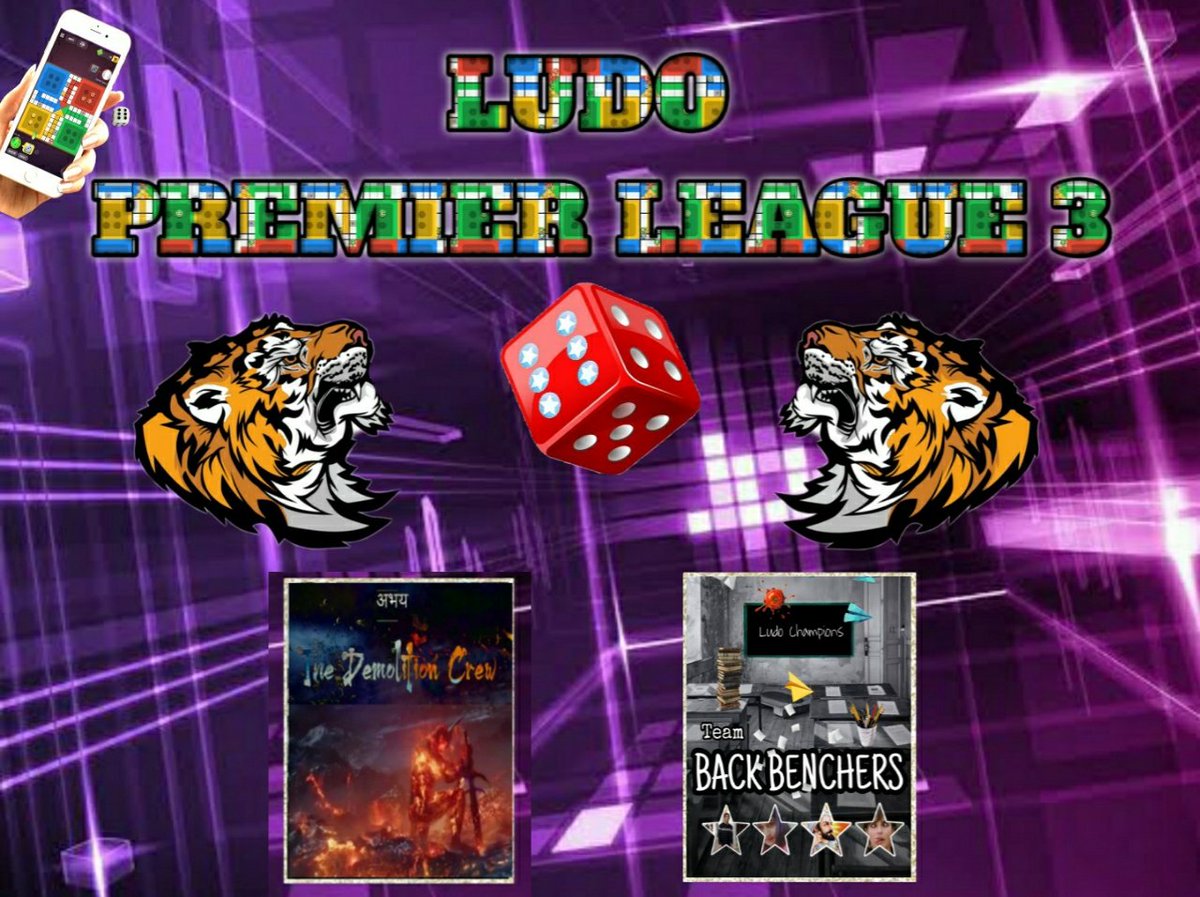 LazyySaket's tweet photo. Stage 02
Day 03
Match 04

Last match of Stage 02
Today at 9:30pm.

#DemolitionCrew Vs #BackBenchers

#LudoPremierLeague
#LPL3 https://t.co/8egDNh3rhf