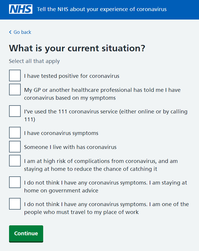 We need to learn as much as possible about #COVID-19, so we have launched a new online tool for people with symptoms to log their experiences. I would urge as many people as possible to take part as the info is crucial for our national response: 

gov.uk/government/new…
