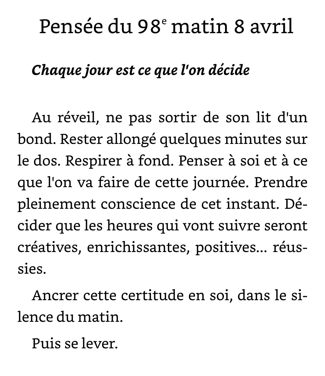 Citations - Petite philosophie du matin: 365 pensées positives pour être  heureux tous les jours de Catherine Rambert  .ouest-france.fr/citations-catherine-rambert-12618.html