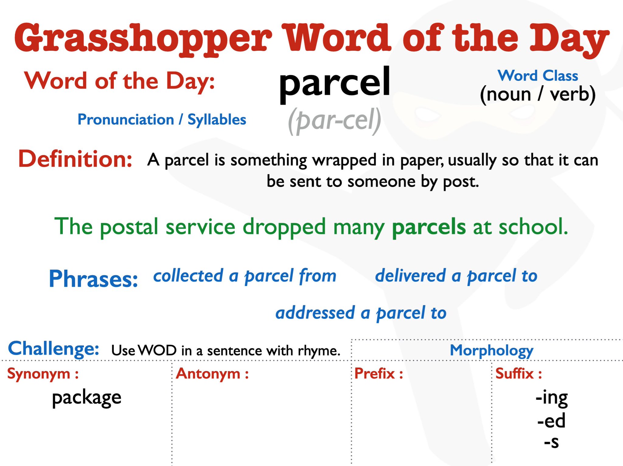 Vocabulary Ninja على X: This Week's Words for week beginning January 27th  2020 Get you hands on it now. Ten words, definitions, examples, phrases,  synonyms, antonyms and SPaG! And FREE every week!