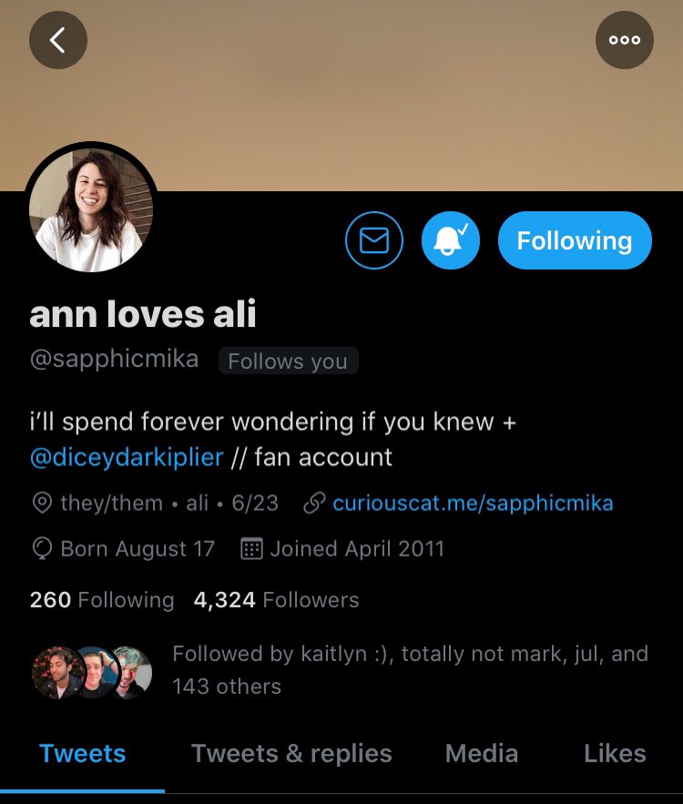 Dakoda Loves Zander On Twitter Matching Layouts Bios With Ann