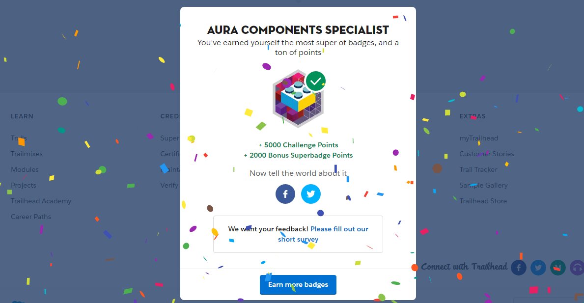 Thebnmallika's tweet photo. I really thankful to the #trailblazercommunity and my friends who helped me to complete this awesome badge. It need so much patience and dedication, yet I made it..
@trailhead @salesforce @TopTrailblazers #sfdc #Salesforce #SalesforceOhana #salesforcemvp #auracomponents #Coding https://t.co/Gbji5BPqXg