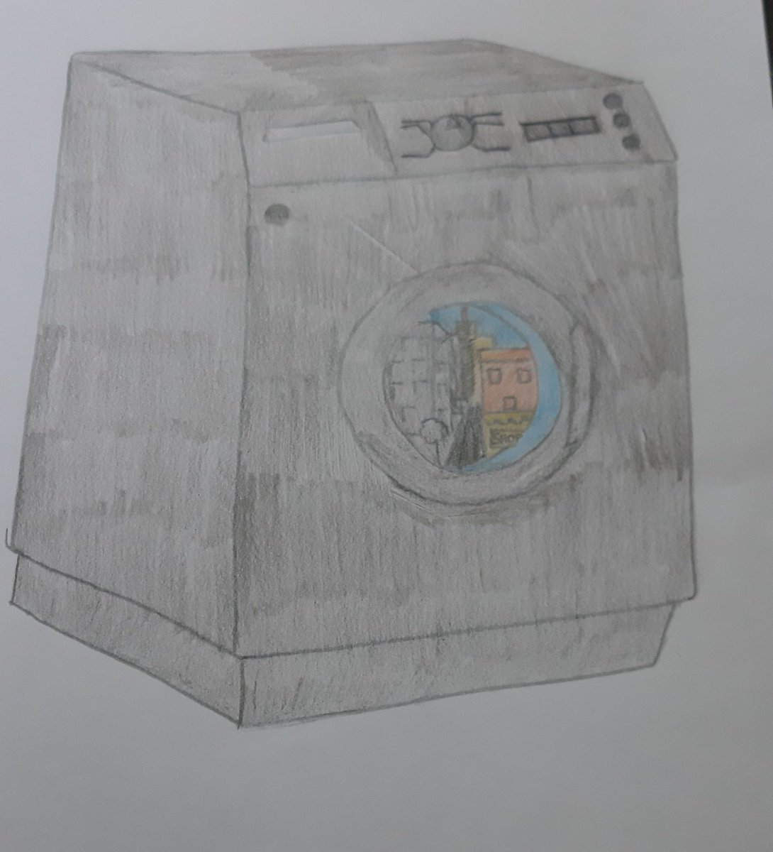 Una bambina molto felice viveva in un paese nero e cupo. Un giorno ebbe un'idea prese una slavatrice che lavava solo capi neri e li trasformava in capi colorati e colorò tutto ciò che trovava. Da quel giorno nel paese ci fu un bell'arcobaleno.
Federica 2D  #rodarisocial /5