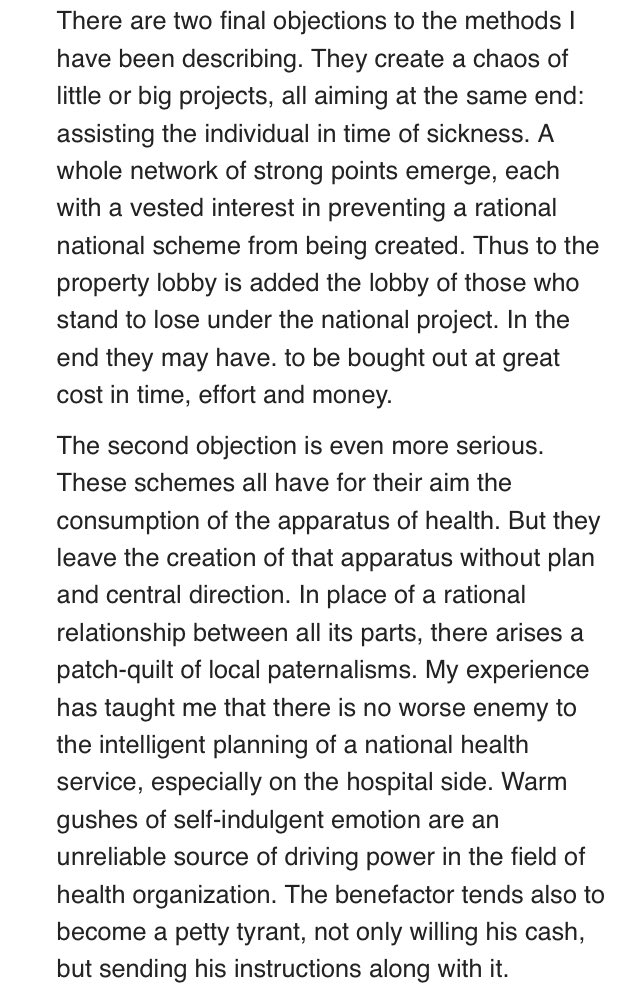 Bevan on why voluntarism is no substitute for properly funded state services.