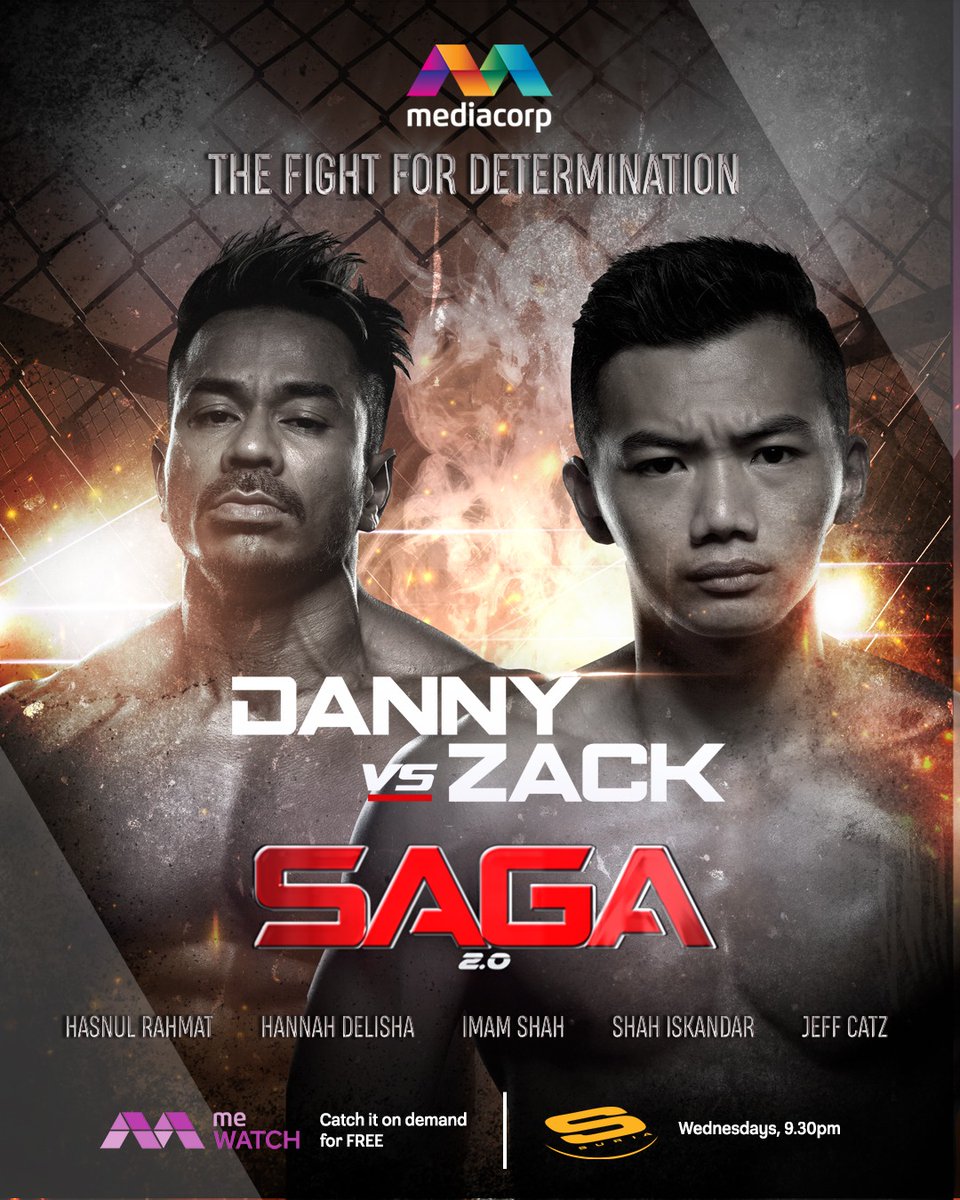 Mediacorp_Suria's tweet photo. TONIGHT on #SAGA 2.0! The fight for determination. Team Zack or Team Danny? 🥊 Binge-watch all episodes of this action drama mini-series for FREE: https://t.co/nGqTqhb1qJ OR catch it LIVE on Suria &amp; meWATCH every Wednesday, 9.30pm. #SAGATheSeries #SAGASuria #Suria20 #madeforyou https://t.co/nsSmyQwrYW
