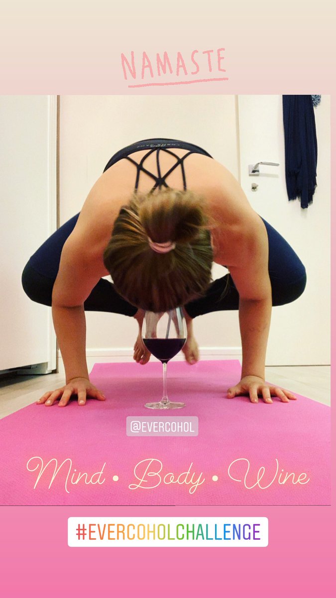 Evercohol's tweet photo. #yogis and #winelovers ur invited to do this #wineworkout in #crowpose drinking #wine and tag #evercohol n #evercoholchallenge if u accept da #challenge WINNER will be announced 04/13. Price includes 1 bt of #croatianwine. Feel free to message us 56007571. Santé et bonne chance👍 https://t.co/jfwWYsUzL1