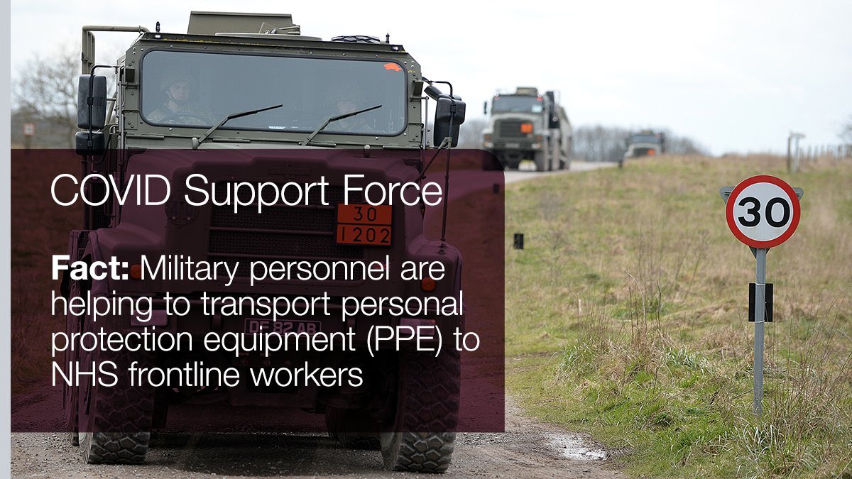 CE_EA_RFCA's tweet image. Our Armed Forces are working to support the UK’s response to the #COVID19 outbreak as part of the new Armed Forces COVID #SupportForce #InThisTogether

See below for updates on their work so far 👇

Find out more about the #COVIDSupportForce: gov.uk/guidance/covid…