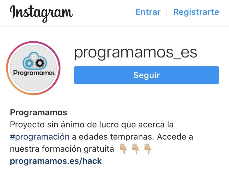 programamos's tweet photo. ¡Estrenamos nuestra cuenta en #Instagram! Un nuevo canal para estar más cerca de vosotros y acercar el Pensamiento Computacional a toda la comunidad.
https://t.co/lFILyjN2uL https://t.co/aGRM46OlAR