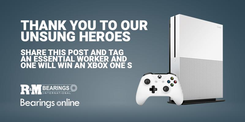 RMBearings's tweet image. We want to say a massive thank you to the incredible key workers keeping our country running smoothly during this difficult time.💙

Like or retweet this post for an essential worker and we'll choose 1 at a random at 4pm on Wed 15th April to win an Xbox One S

#StayHomeSaveLives