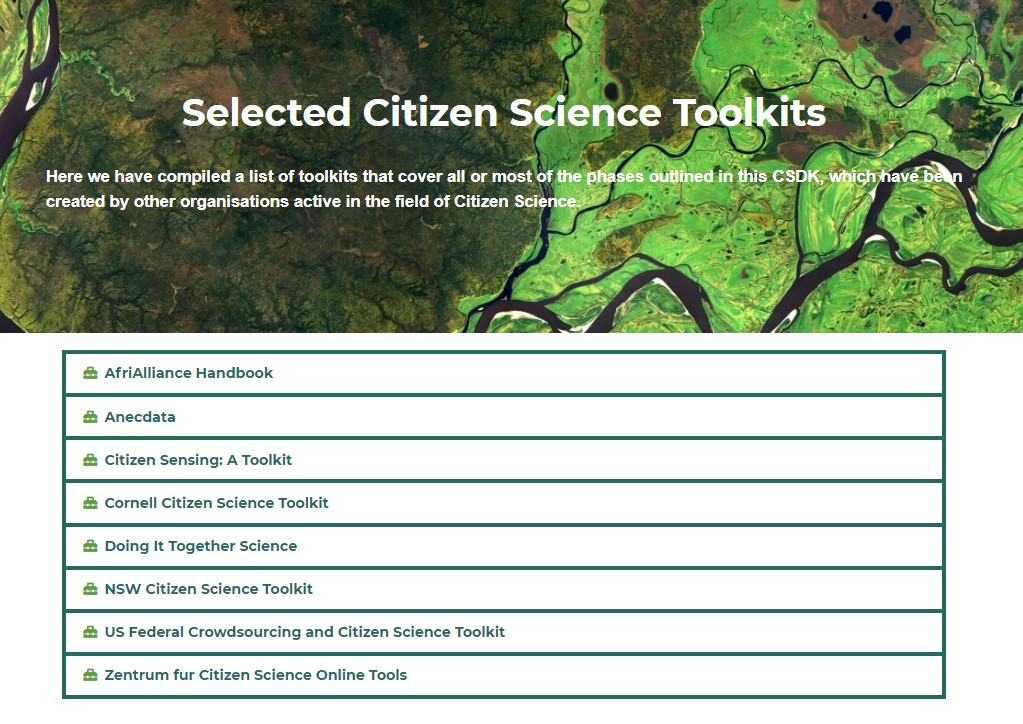 CSEOLab's tweet photo. The @CSEOLab Citizen Science Development Kit #CSDK provides access to >115 tools and resources, according to the distinct phases that a #CitizenScience & #EarthObservation project consists of, & for both #social & #technical aspects. Check it 👉 https://t.co/YXzQyiUGCh https://t.co/RlwDYf8QpO
