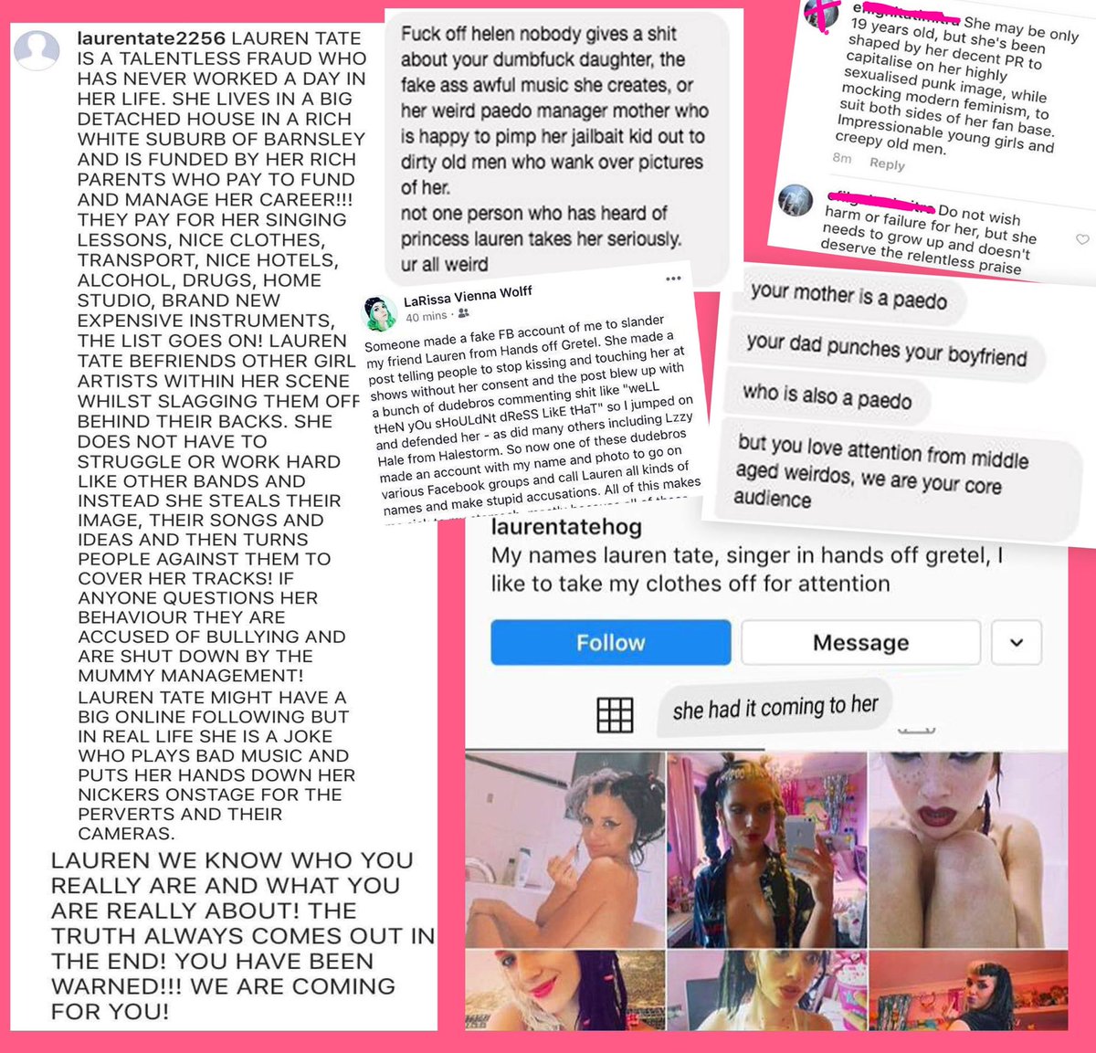 These screen shots also show more abuse I had to cope with in regards to other women in bands as I was accused of telling girls to kill themselves as this fake account posed as me. THIS IS THE END now   #timetoheal  #itsover