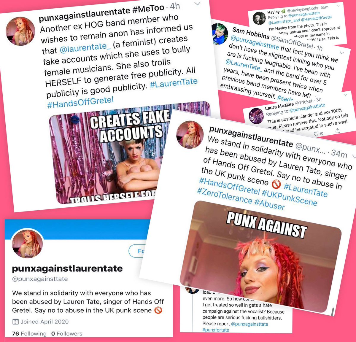 To finish the thread (thanks for reading) here are some screen shots to give you and idea of the accusations happening. There’s been hundreds over the past 5 years but here’s just a few from Sunday night as this person attempted to start a hate campaign  #endbullying. 