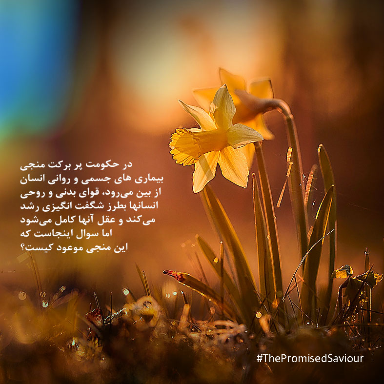 Mahdi72313's tweet photo. In the blessed rule of the Savior, man's physical and mental illnesses are destroyed, man's physical and mental powers grow astonishingly, and their minds are perfected. But the question is, who is this promised Savior? #ThePromisedSaviour https://t.co/CwKPTur82F