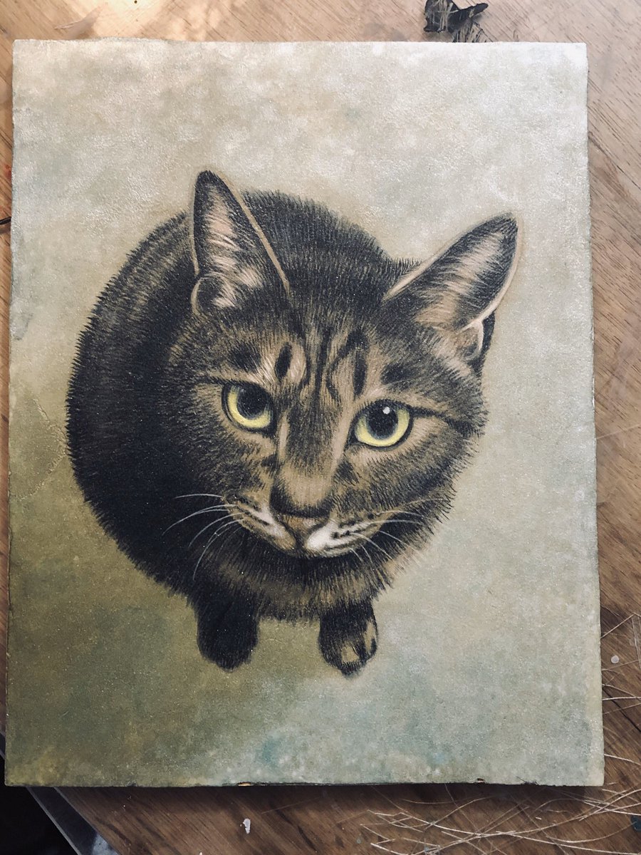 きたがわ翔 飼い猫まりんの絵を仕上げる 描いていて何かに似てるな と思ったらルドンのこちらの絵だった