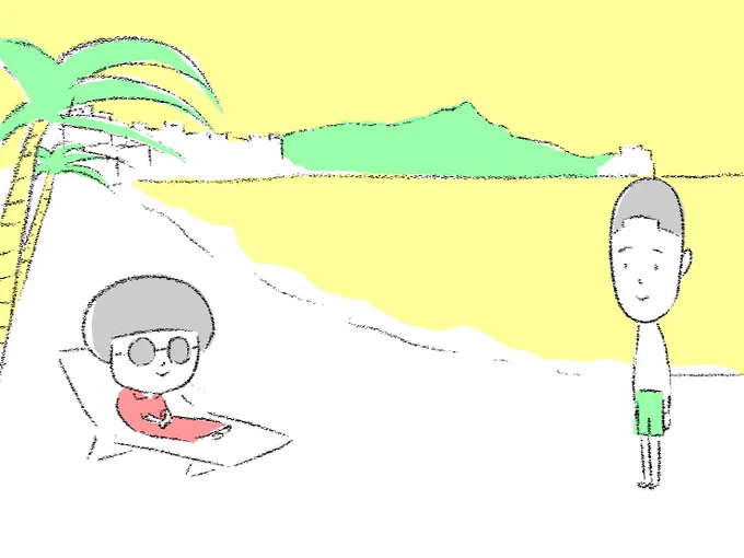 ハワイにも
#うちで過ごそう    #stayhome    #大家さんと僕  #仮想旅行 