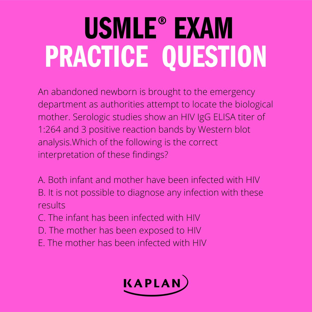 EgidaInt's tweet photo. Želite da znate kako ćete se snaći na USMLE Step 1? Pogledajte pitanja iz prakse:
#KaplanMedical https://t.co/7eepiDIwnY