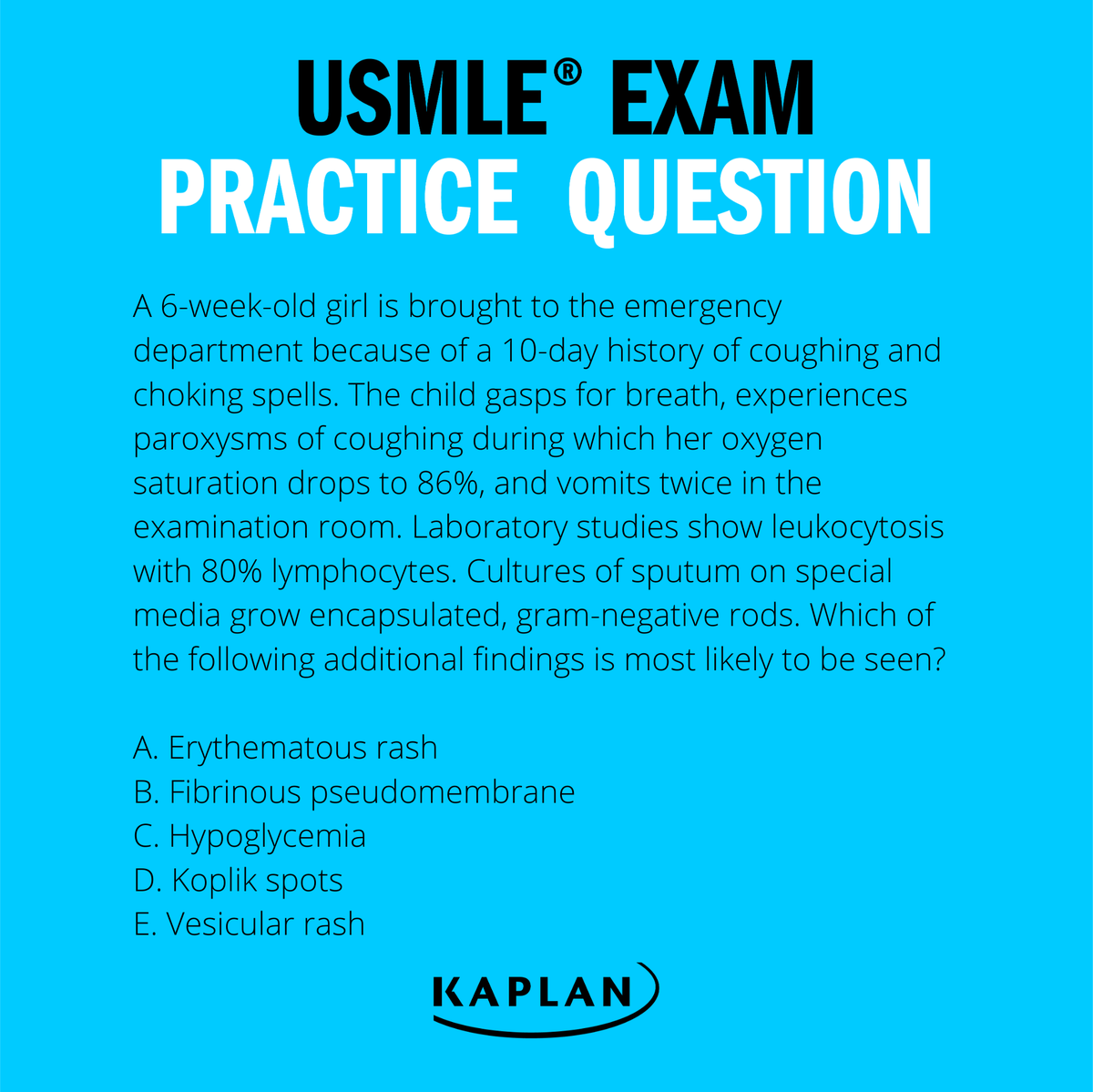 EgidaInt's tweet photo. Želite da znate kako ćete se snaći na USMLE Step 1? Pogledajte pitanja iz prakse:
#KaplanMedical https://t.co/7eepiDIwnY