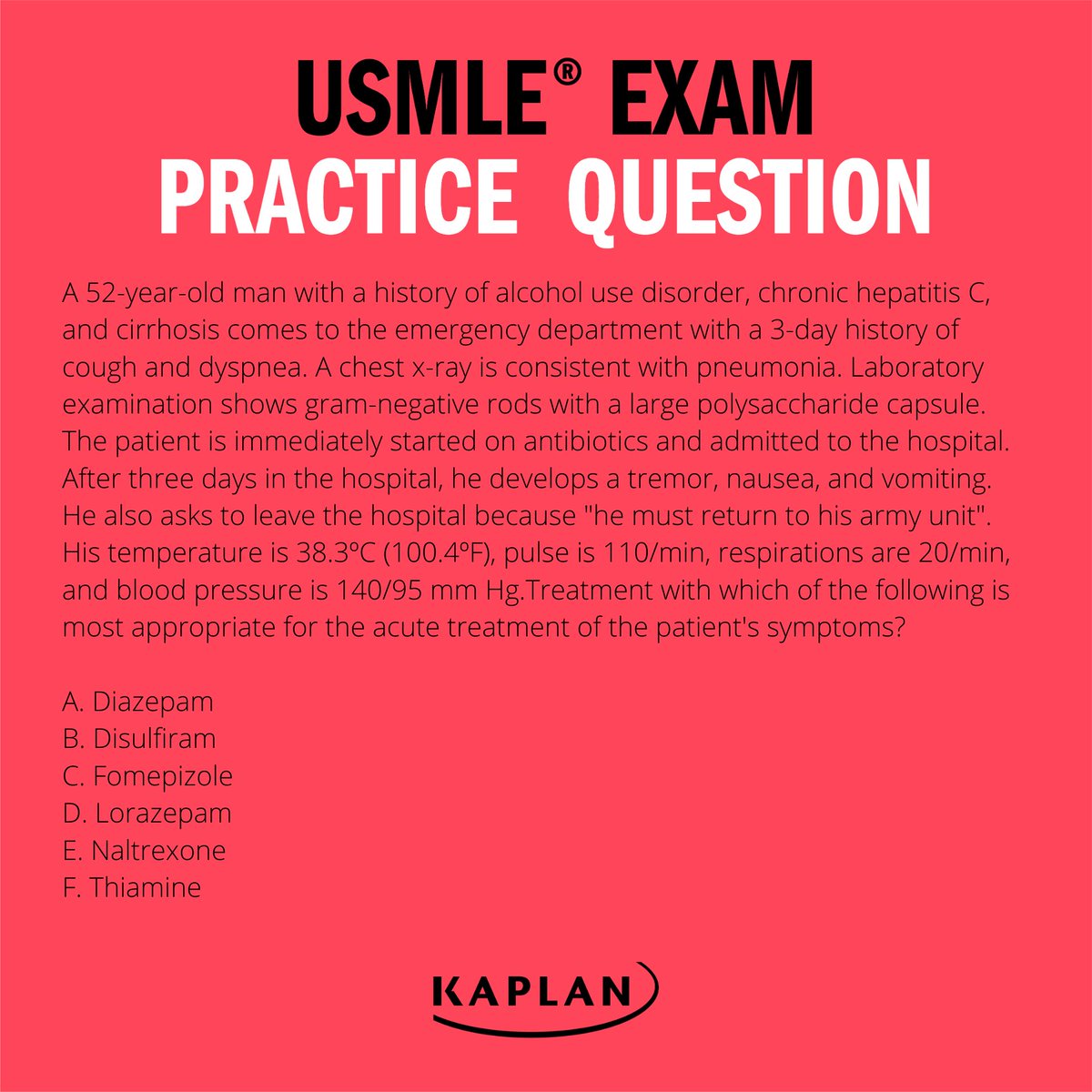 EgidaInt's tweet photo. Želite da znate kako ćete se snaći na USMLE Step 1? Pogledajte pitanja iz prakse:
#KaplanMedical https://t.co/7eepiDIwnY