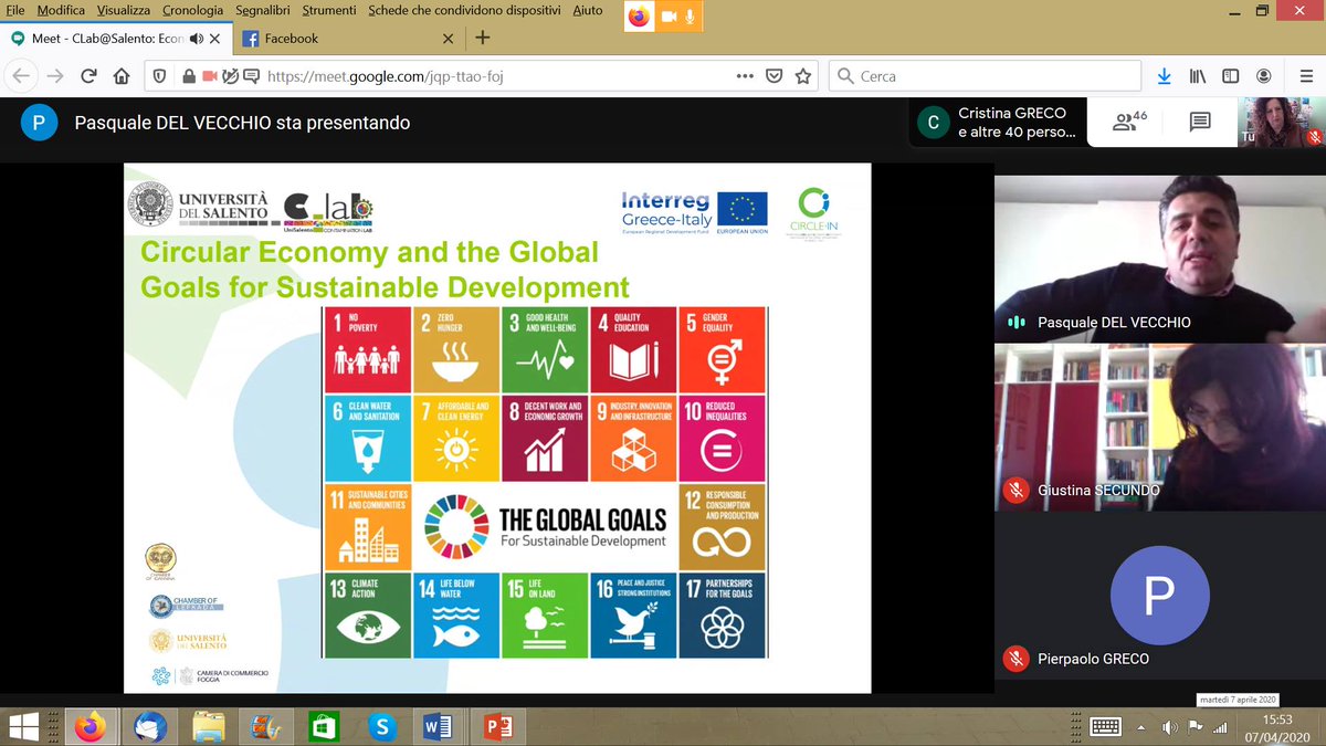 Interreggr_it's tweet image. 🚩Distance learning for Interreg Circle-In🔵project with @padeve in @unisalento 
⚡️#reduction #ricycle♻️ #reuse☘️: the principles of circular economy and a winning format for sustainable economy
#GreeceItaly 🇬🇷 🇮🇹