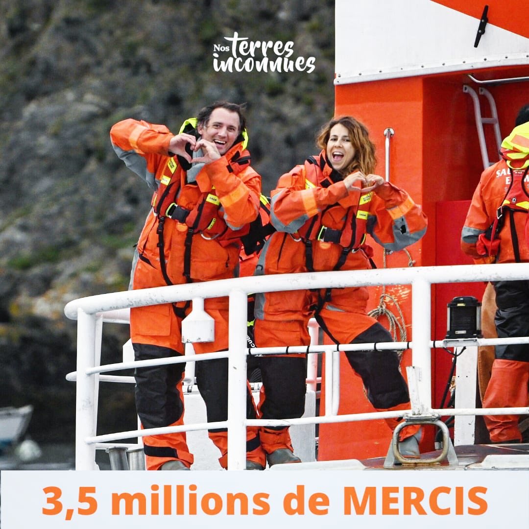3,5 millions de MERCIS 🤩
Merci pour votre fidélité hier soir devant #Nosterresinconnues avec <a href="/NicoleFerroniZe/">Nicole Ferroni</a> et <a href="/RdeCasabianca/">Raphael deCasabianca</a> 

Si vous voulez revoir le film ➡️ bit.ly/2wrpLne
Si vous voulez revoir le facebook live ➡️ bit.ly/3e3h8Af