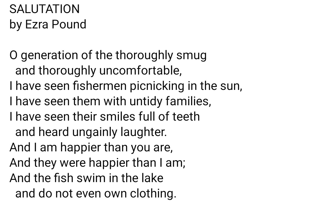 The poem of the day is dedicated to all those Indian elites complaining about boredom, appliances not working, housework etc during this lockdown.