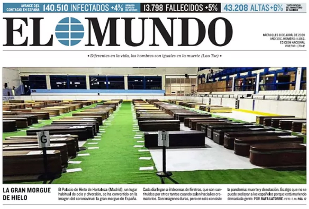 Eugenia_Marcos's tweet image. Portada de @elmundoes 08/04/2020 #coronavirus #COVIDー19