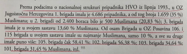 3/10 Many HVO brigades and battalions were composed of more than 50% of ethnic Muslims, Muslim COs, etc. On 21 July 1992 Tudjman and Izetbegovic signed a treaty of friendship and cooperation between Croatia and BiH. They agreed on HVO and (Bosniak-led) Armija BiH joint commando.