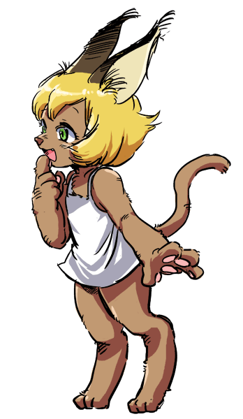 ケモ。髪の毛を生やしがち。 