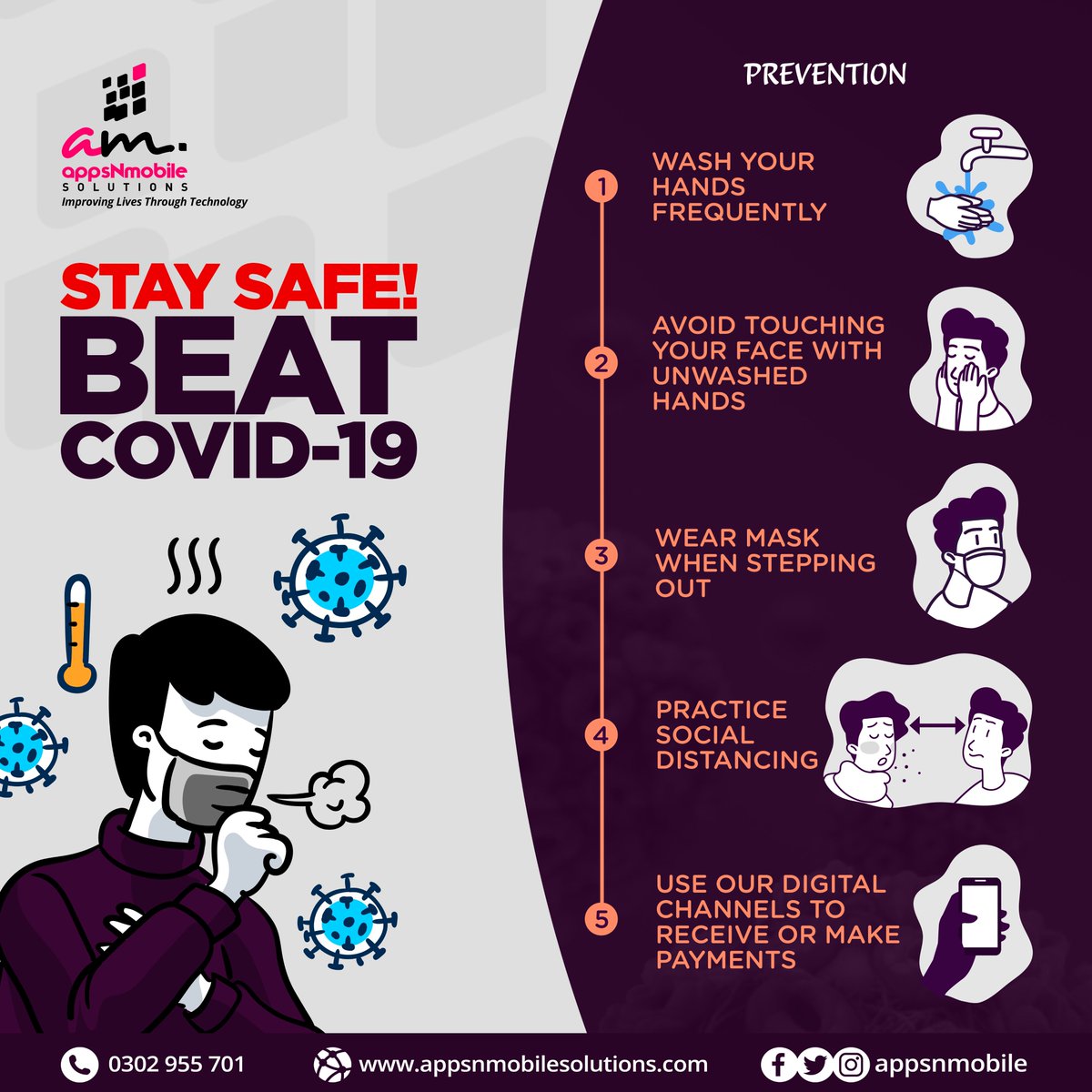 appsnmobile's tweet image. COVID -19 isn&apos;t a myth! Let&apos;s fight this pandemic together. Stay Safe - observe strictly all expert medical advice.
#paymentintegrations #mobilemoney #shortcodes #fintech #integrations #shortcodeforvoting #vpos #trickles #ussd #software