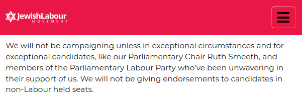 As  @JVoiceLabour say, the Jewish Labour Movement does not represent all Jewish communities. They have done nothing to deserve that exceptional status. In the 2019 General Election they largely refused to campaign for Labour MPs:  https://www.jewishlabour.uk/general_election_statement_2019