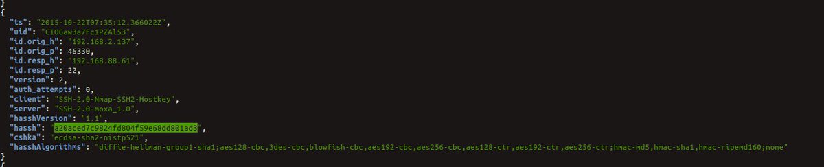seguridadyredes's tweet photo. @lordman1982 @Gurudelainf Mira, un #hassh:a20aced7c9824fd804f59e68dd801ad3 que se identifica con un #scan #nmap con ssh-hostkey script.
Y una BD de hassh:
https://t.co/whnnOO9esT https://t.co/8rVvjzoHUE