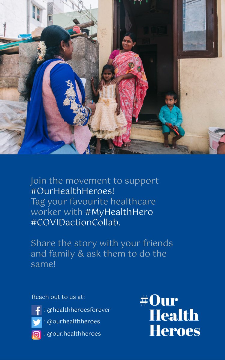 We would also like to hear *your* stories. If you would like to share a story of how a healthcare professional has made a difference in your life, tag it with #MyHealthHero and we will share it on our social media channels. Do follow & RT.