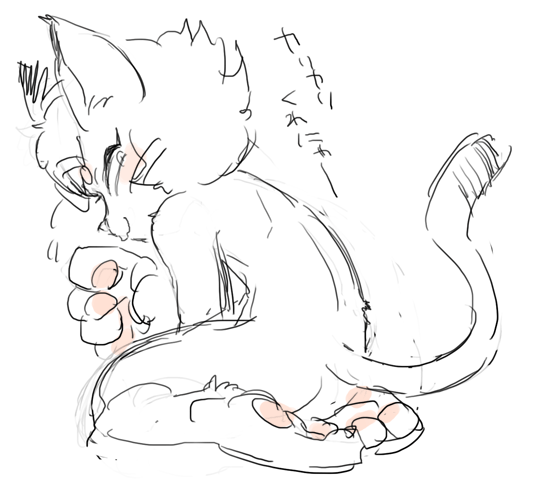 ケモ。髪の毛を生やしがち。 