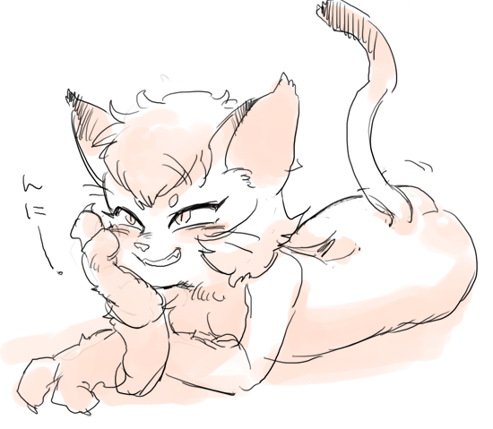 ケモ。髪の毛を生やしがち。 