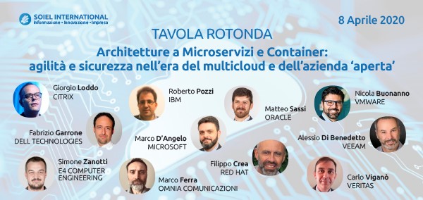 soiel_it's tweet image. #SoielDigitalRoundTable⚙️Architetture a #microservizi, logica a #container
Con @Citrix_Italia @DellTechItaly @e4company @IBMItalia @microsoftitalia #Omnia @OracleItalia @RedHatItaly @veeam_it @VeritasTechLLC @VMware_IT
Articolo online su #OfficeAutomation-bit.ly/39T3FHU
