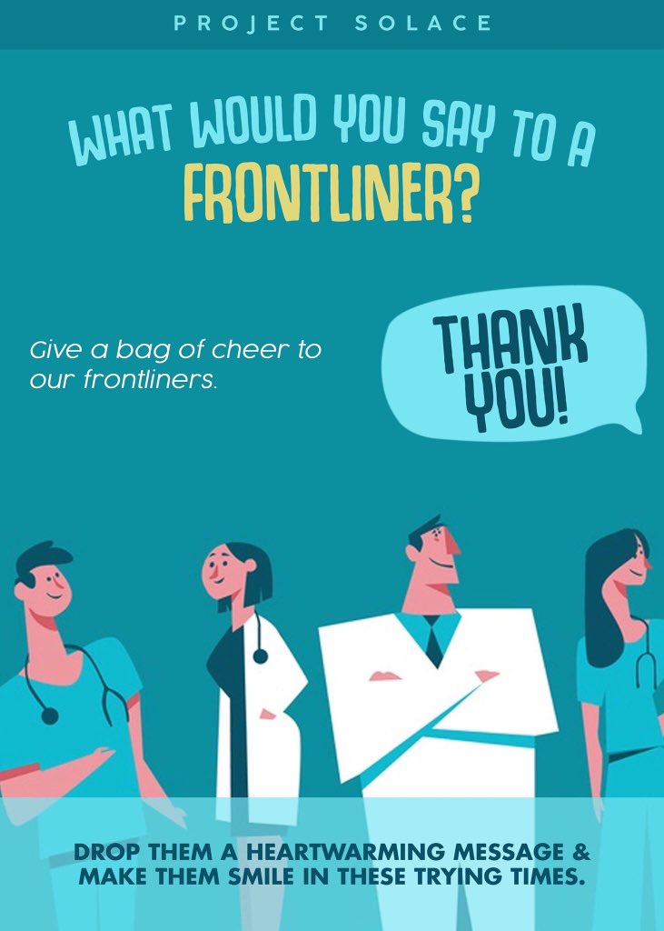 dadadapoy's tweet photo. Hi, good day! We are a group of volunteers from Iligan City. We aim to boost our frontliners' morale by giving each one of them a bag of goods with your words of encouragement that will help lift their spirits in these trying times.
DM me for inquiries 🤗
#ProjectSolace https://t.co/MqpG8SU76M