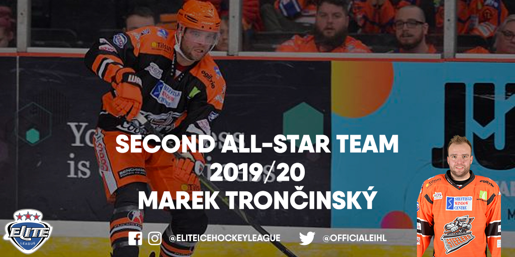 officialEIHL's tweet image. ✨ The first defenceman on Line 2️⃣ of the 2019/20 Fan All-Star team! | #EIHL 

@steelershockey's Marek Trončinský 💪