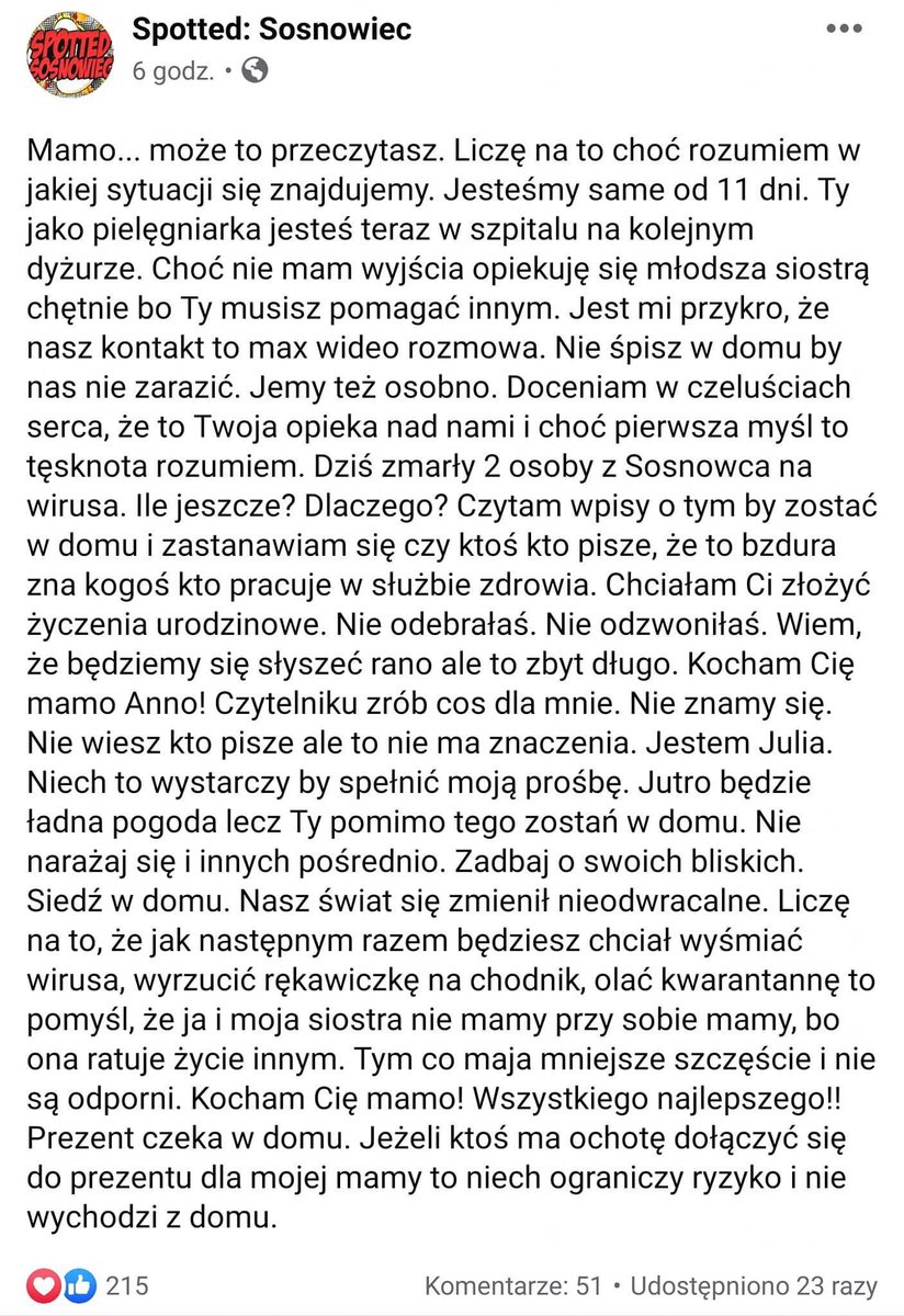 MartaWitecka1's tweet photo. Tyle się słyszy że ludzie łamią zakazy czy nie przestrzegają kwarantanny czy wyrzucają rękawiczki i maski na ulicach. Przeczytane u nas na grupie Spotted @Sosnowiecmiasto . Ja to tylko tu zostawię... #WłączMyślenie i pomyśl o pracownikach Służby Zdrowia, pomyśl o #liniaFrontu https://t.co/L6qsvK8VZ0