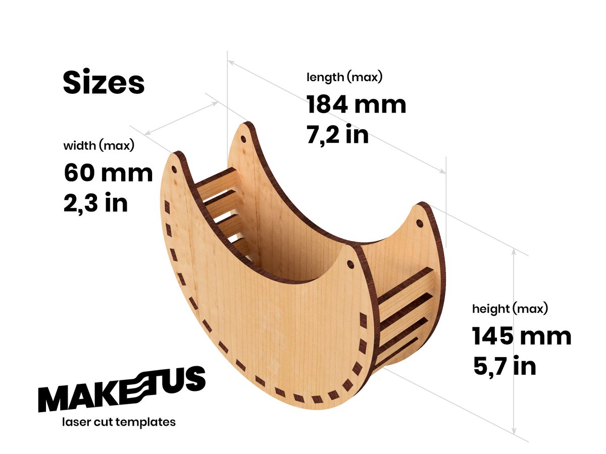 MaketusS's tweet image. MOON BOX 🌙 with racks. Template for laser cutting. 3,4,5,6 mm thickness. Box for the holidays. Vase for bouquets of plywood. 
etsy.com/listing/784225… 

#boxtemplate #Lasercuttemplate #Vaseforbouquets #3Ddigitalfilessvg #Weddingboxes #Plywoodvase #laserplywoodbox #millingcnc