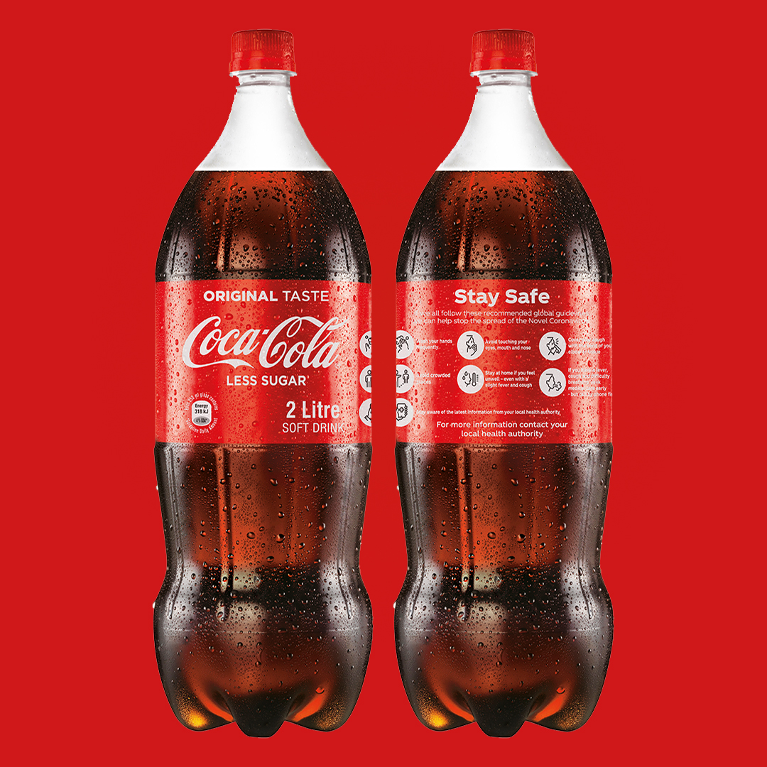 We are super proud of our awesome client <a href="/cocacolaza/">cocacolapepsi</a> for leading the way in this global We Care packaging initiative to promote safety during this global crisis we face. #COVID19

We have the best clients. #workthatmatters

#bestclients #cocacola #olcexperiential
