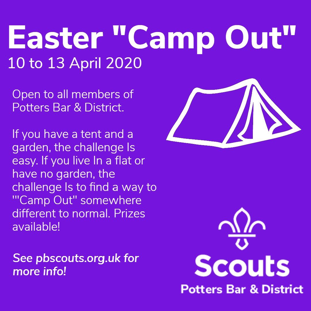 Potters Bar & District Scouts (@pbscouts) on Twitter photo 2020-04-08 08:59:37