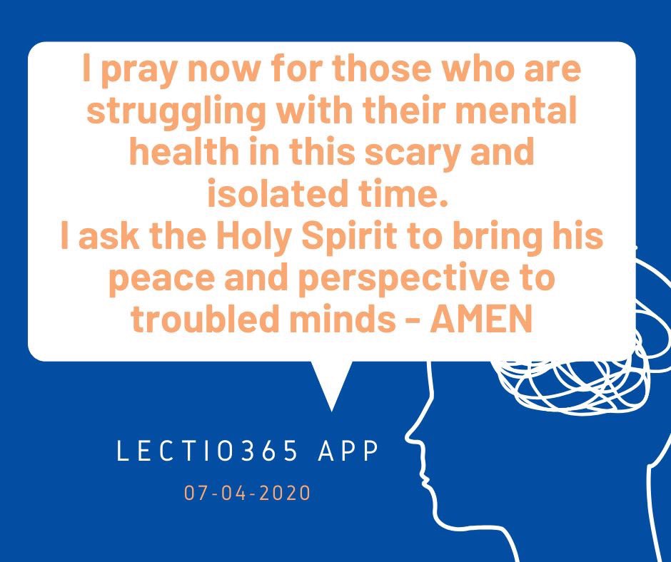 Sign up and join us on the Lectio365 prayer app. The next two days are thinking about mental health in isolation 24-7prayer.com/blog/2854/into…
