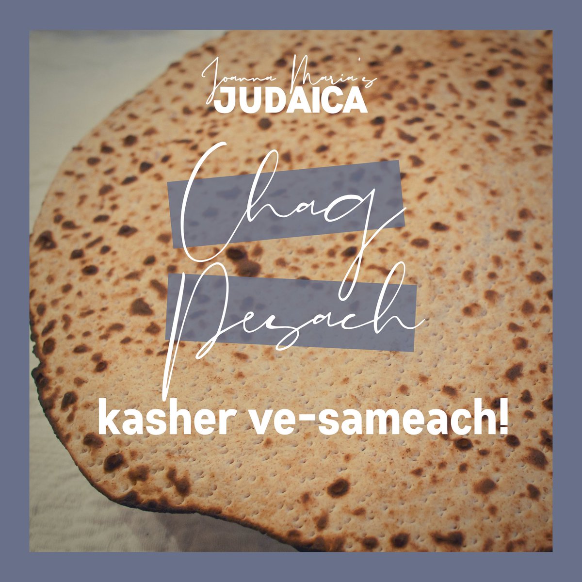 JMM_Judaica's tweet photo. Have a happy Passover! 🍽️🍷🍷🍷🍷👣👣👣
Chag Pesach kasher ve-sameach - חג פסח כשר ושמח!

#Passover 
#Pesach 
#pesach2020 
#HappyPassover https://t.co/WvikxZ74eL