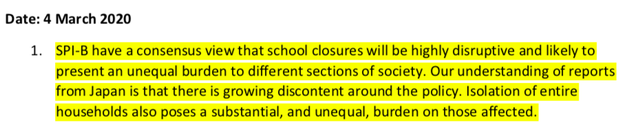 (5) The 'knowledge base' for these recommendations was and is narrow (as SPI-B recognized) and gives limited grounds for inference: for instance, there is no way to know that the way the public reacts in Japan is going to be similar to the way the public reacts in the UK.