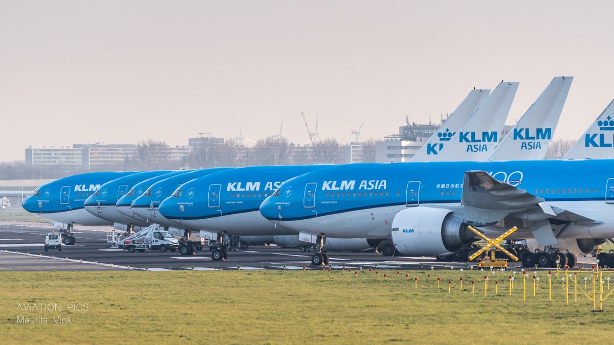 Aviation_Pics's tweet image. Took a depressing drive around @Schiphol Airport this morning. Sad to see so many @KLM aircraft in storage. #aviation